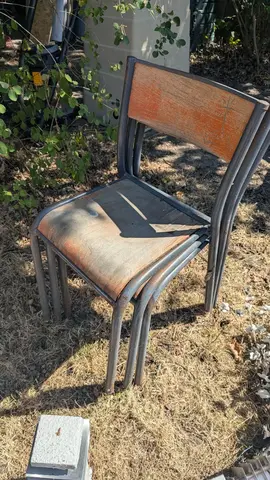 lot de 3 chaises d'écolier
