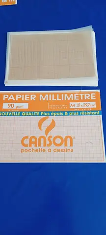 Pochette papier millimétré
