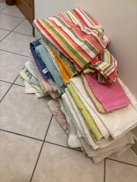 lot de serviettes de toilettes