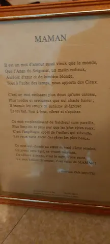 poeme encadré maman
