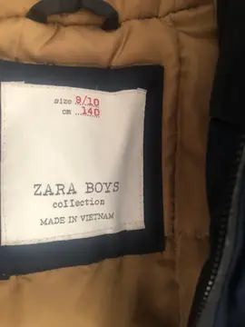 manteau garçon Zara