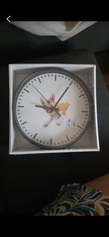 horloge murale motif corgi neuve