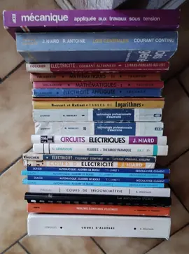 Lot de livres et manuels d'électricité