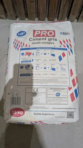 donne 1 sac de ciment 35kg
