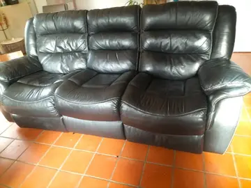 canapé cuir noir
