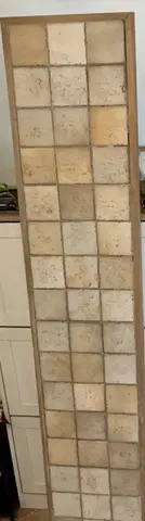 plan de travail faïence et bois