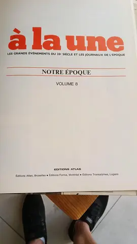 Collection "À la une", éditions Atlas 8 volumes