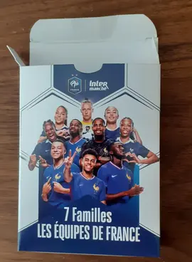 Jeu de cartes 7 familles Football Equipe de France