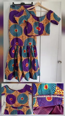 robe Wax colorée style traditionnel