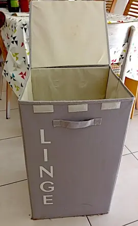Coffre à linge pliable