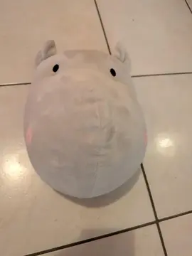 tête hippopotame peluche accrochable