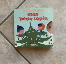 Livre boîte à musique Mon beau sapin