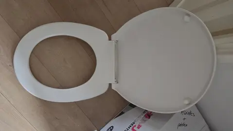abattant toilette blanc