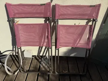 2 chaises Lafuma jardin à retaper