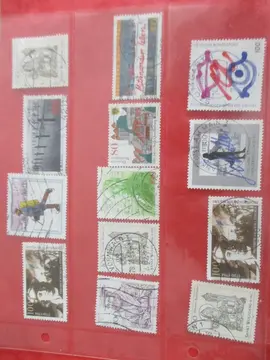 12 timbres oblitérés Allemagne 1994