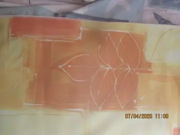 tissu neuf ocre saumon