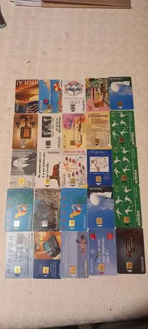 25 cartes de telephone anciennes