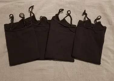 Lot de 4 Débardeurs noir XXL