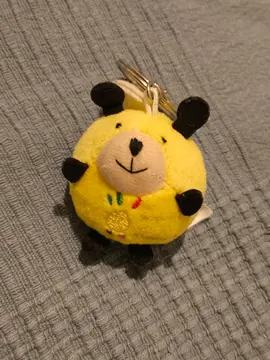 Porte clé jaune téléthon