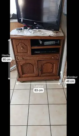 meuble tele tres bon etat. plateau tournant
