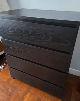Commode noire Ikea