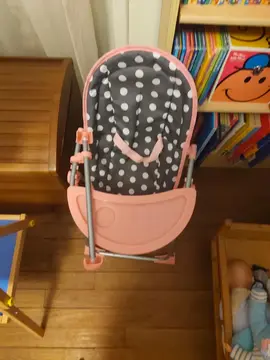 chaise haute poupée 3 en 1
