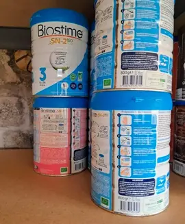 boites de lait vide