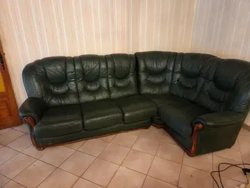 canape en cuir bon état