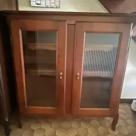 meuble vitrine en bois