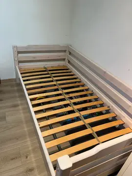 lit flexa en bois