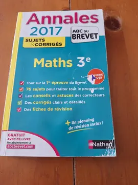 livre annal brevet 2017