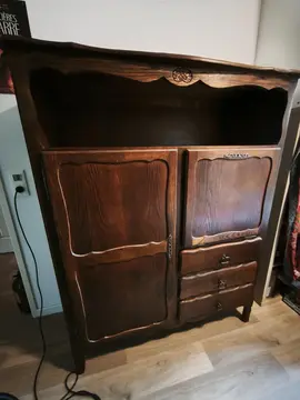 Secrétaire bois foncé