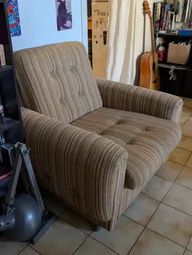 Fauteuil vintage à venir chercher sur place