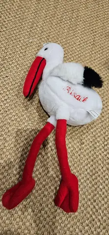 peluche cigogne