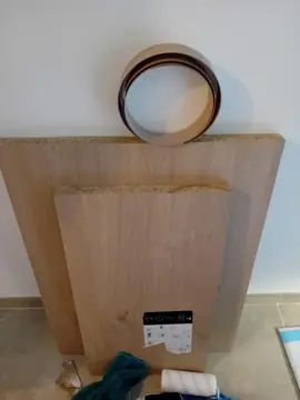 chute de plante travail et chauffage soufflant salle de bain