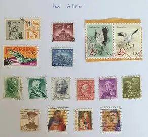 Lot A160 Timbres USA