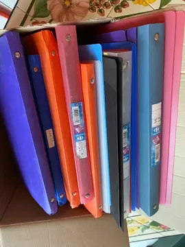 2 cartons de classeurs