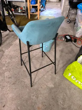 chaise bar velours