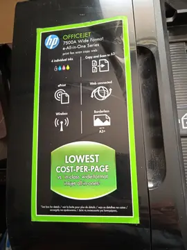 Imprimante HP Officejet 7500A A3 avec code erreur