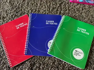 lot cahier de texte