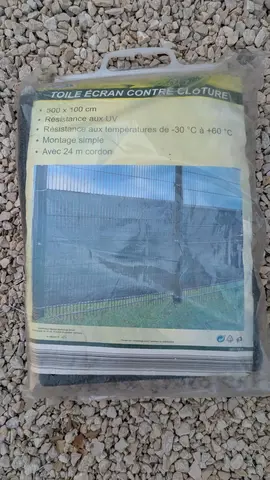 Toile écran pour clôture