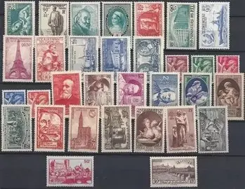 Lot de timbres divers, oblitérés (différents de la photo)