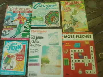 Livres de jeux et coloriages
