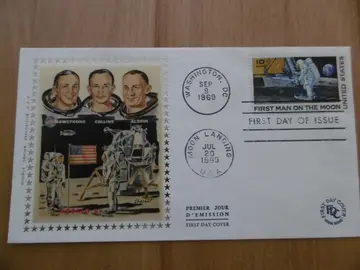 Enveloppe Premier JOUR First man on the moon 1969