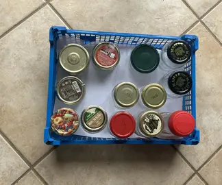 Lot de bocaux en verre