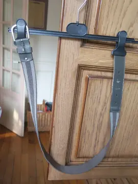 CEINTURE TBS marron /beige élastiquée.