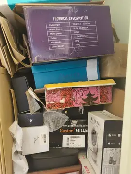 lot de cartons