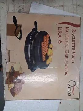 Appareil raclette pour 6 personnes.
