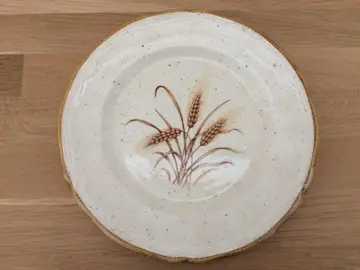 Assiette décor blé