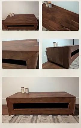 Table basse en bois massif